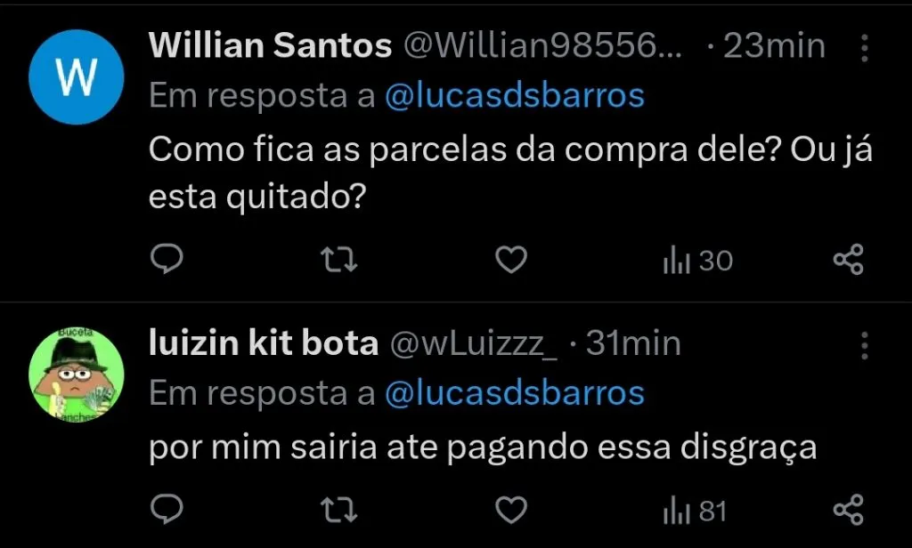 Repercussão via Twitter
