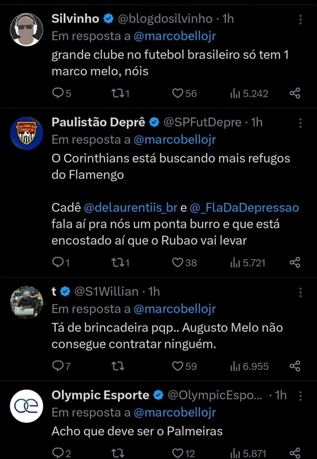 Repercussão via Twitter