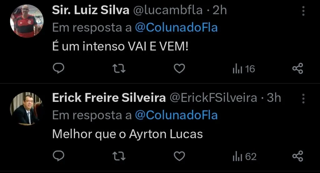 Repercussão via Twitter