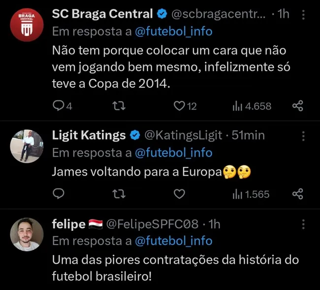 Repercussão via Twitter