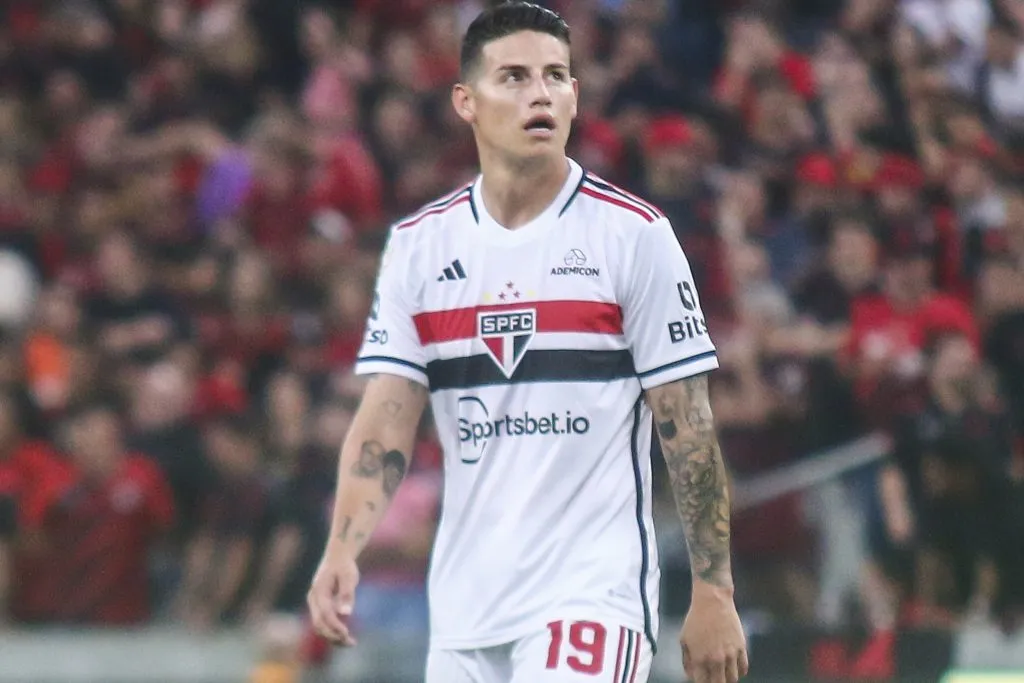 James em ação pelo São Paulo. Foto: Gabriel Machado/AGIF