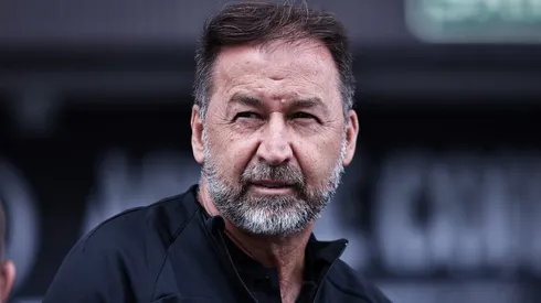 Presidente Augusto Melo no estádio Arena Corinthians antes da partida entre Corinthians e Cruzeiro pelo campeonato Copa São Paulo 2024. Foto: Fabio Giannelli/AGIF
