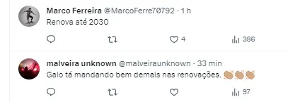 Torcedores comemoram a renovação próxima de Zaracho 