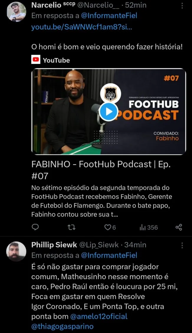 Repercussão via Twitter