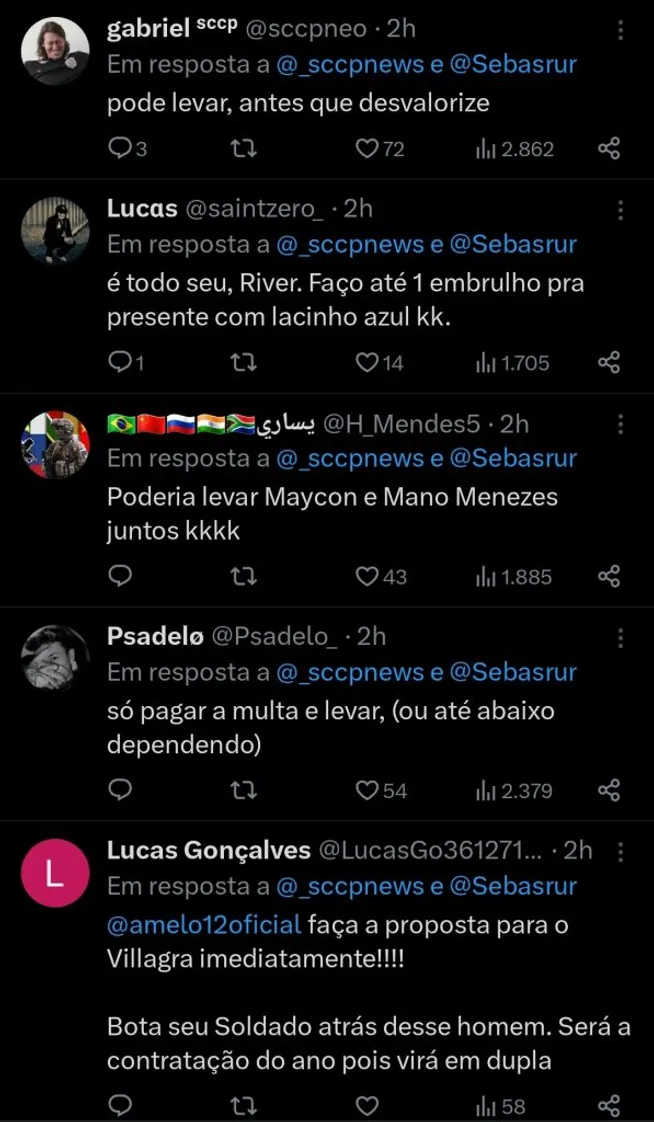 Repercussão via Twitter
