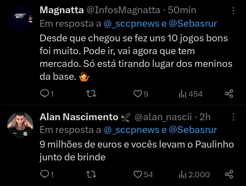Repercussão via Twitter