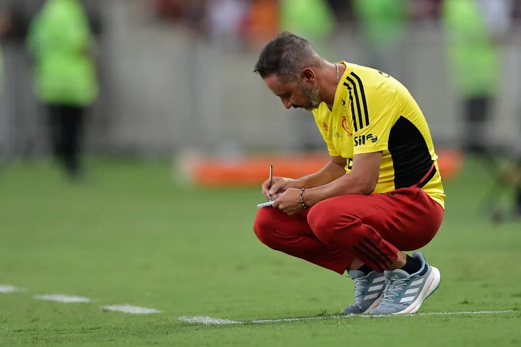 VĂtor Pereira nos tempos de Flamengo. Foto: Thiago Ribeiro/AGIF