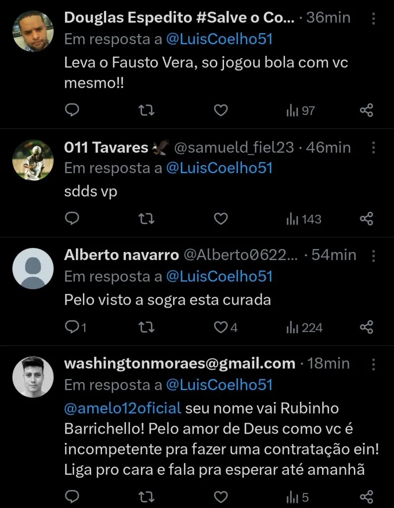 RepercussĂŁo via Twitter