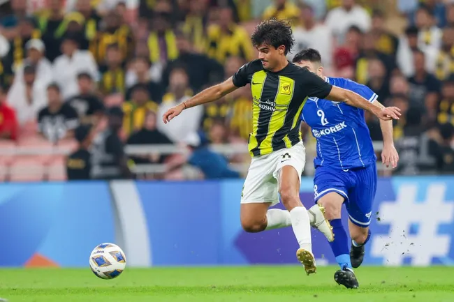 Jota Filipe of Al Ittihad . (Photo by Yasser Bakhsh/Getty Images)