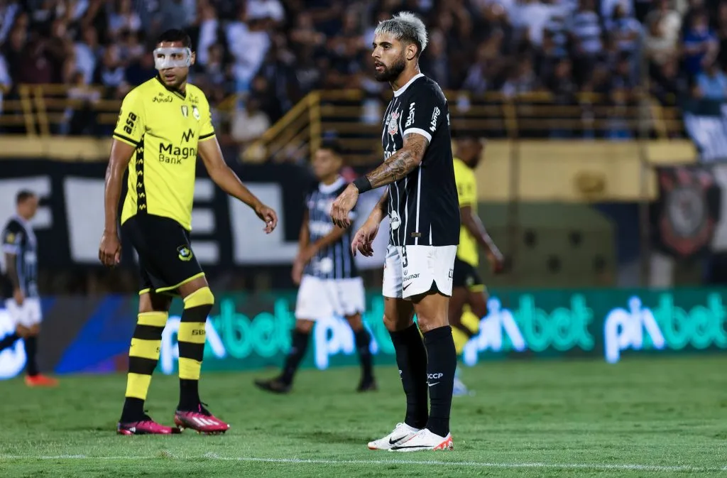 SP – SAO BERNARDO DO CAMPO – 27/01/2024 – PAULISTA 2024, SAO BERNARDO X CORINTHIANS – Yuri Alberto jogador do Corinthians durante partida contra o Sao Bernardo no estadio Primeiro de Maio pelo campeonato Paulista 2024. Foto: Fabio Giannelli/AGIF