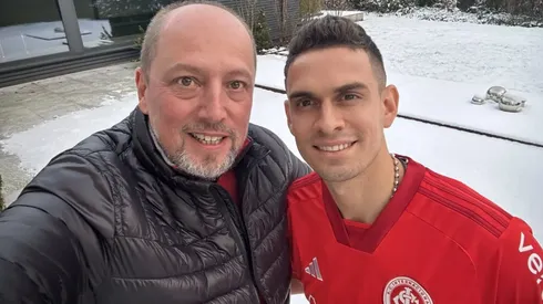 Presidente do Inter já postou foto com Borré (Foto: Reprodução/Twitter Alessandro Barcellos)