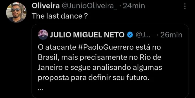 Repercussão via Twitter