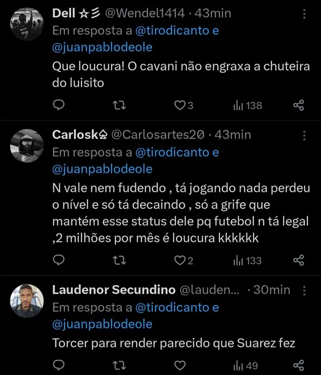 Repercussão via Twitter