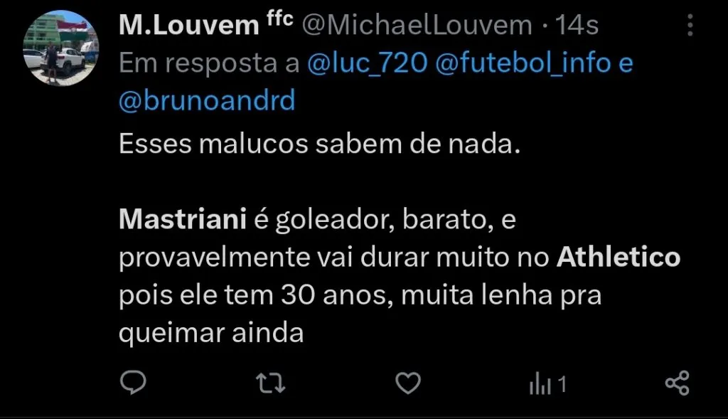 Repercussão via Twitter