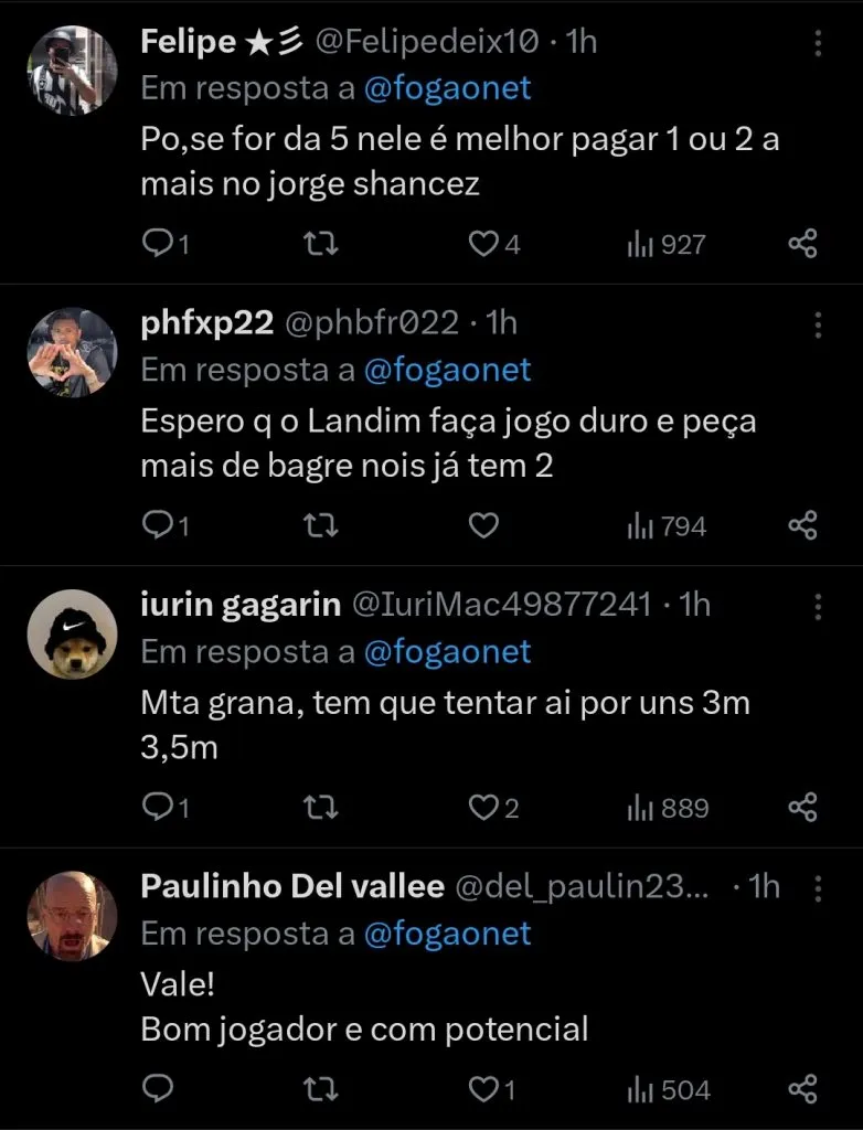 Repercussão via Twitter