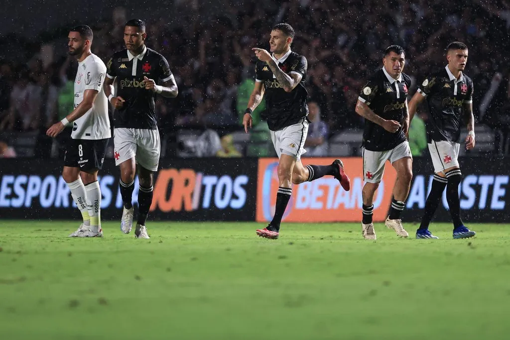 Pablo Vegetti celebra gol contra o Corinthians. (Photo by Buda Mendes/Getty Images)