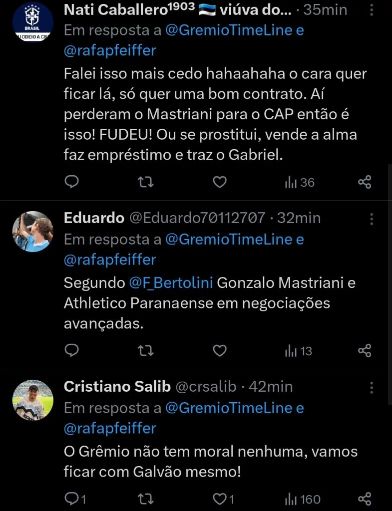 Repercussão via Twitter