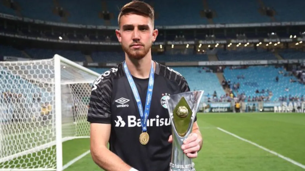 Felipe Scheibig: de saída do Grêmio (Foto: Lucas Uebel/Grêmio/Divulgação)