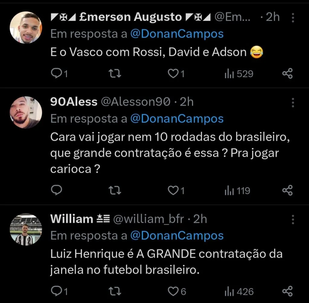 Repercussão via Twitter