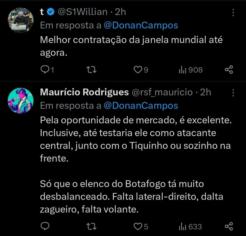 Repercussão via Twitter