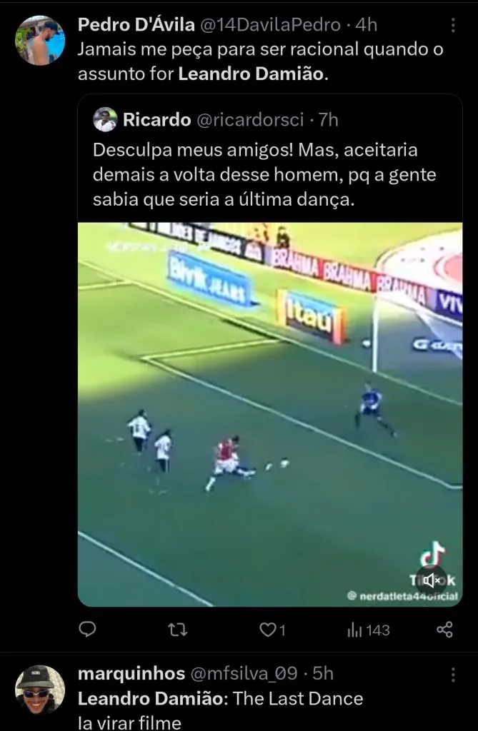 Repercussão via Twitter