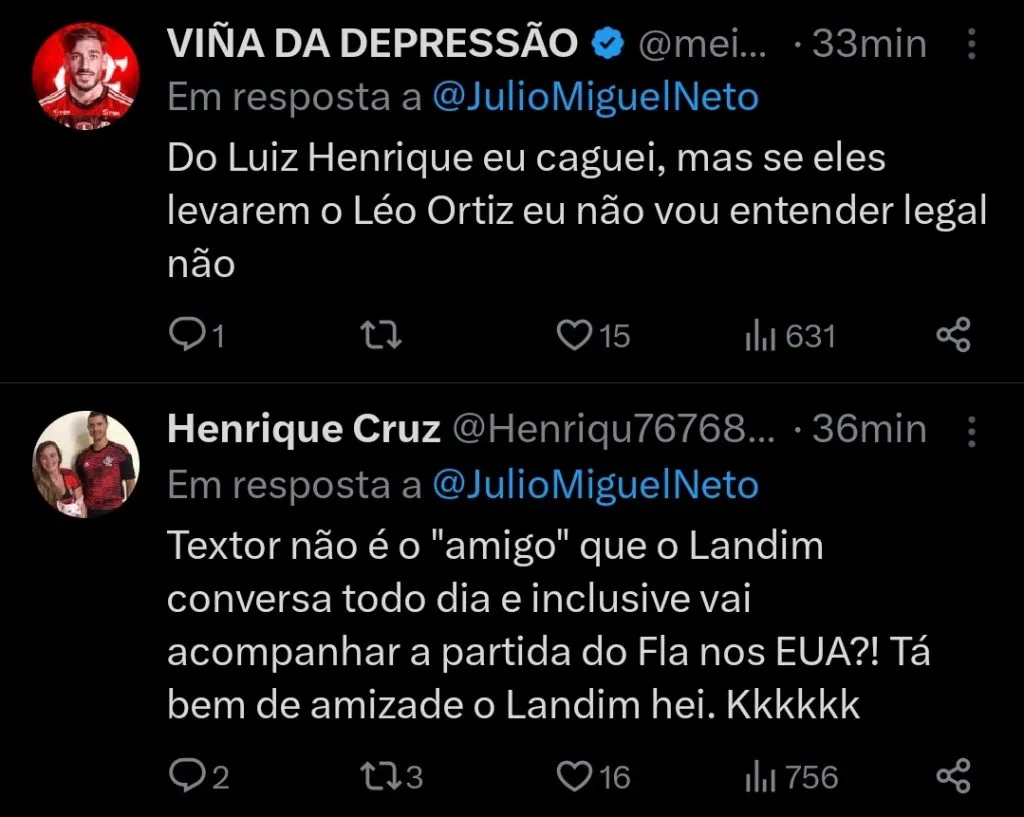 Repercussão via Twitter