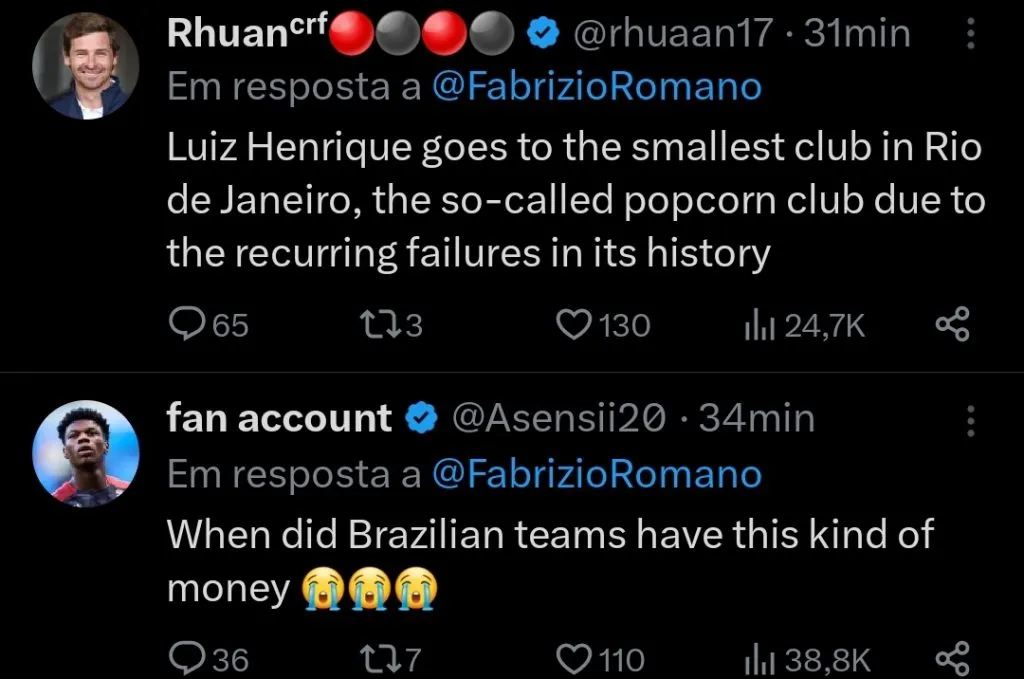 Repercussão via Twitter