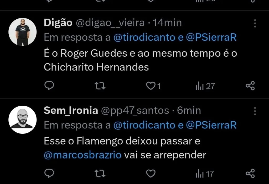 Repercussão via Twitter