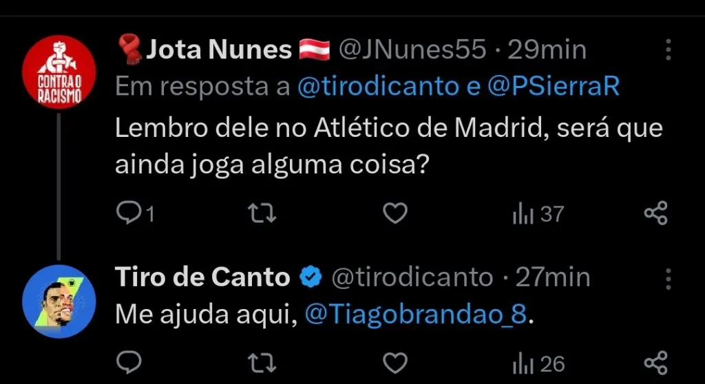 Repercussão via Twitter