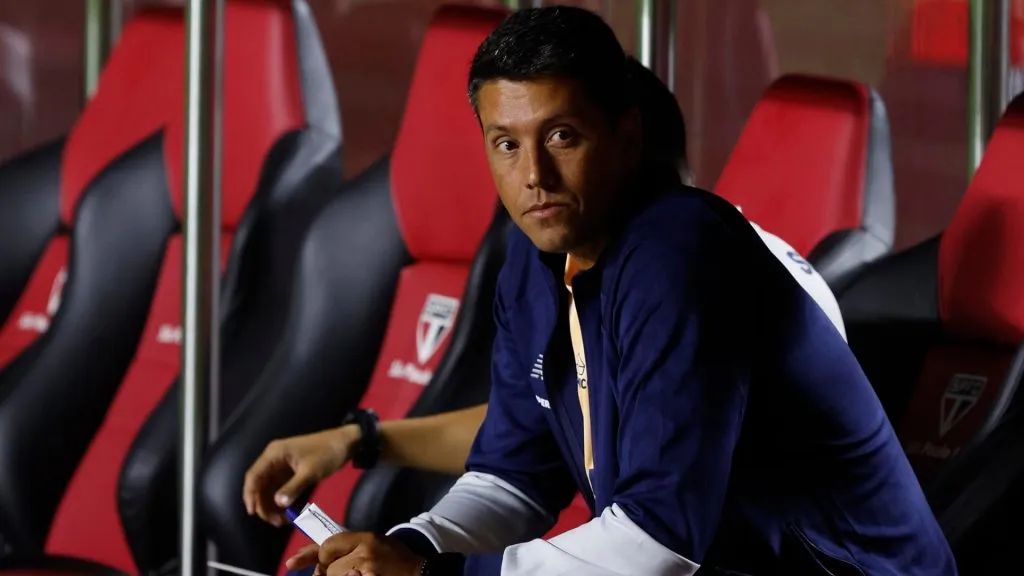 Thiago Carpini técnico do São Paulo (Foto: Rubens Chiri e Paulo Pinto/Saopaulofc.net/Divulgação)