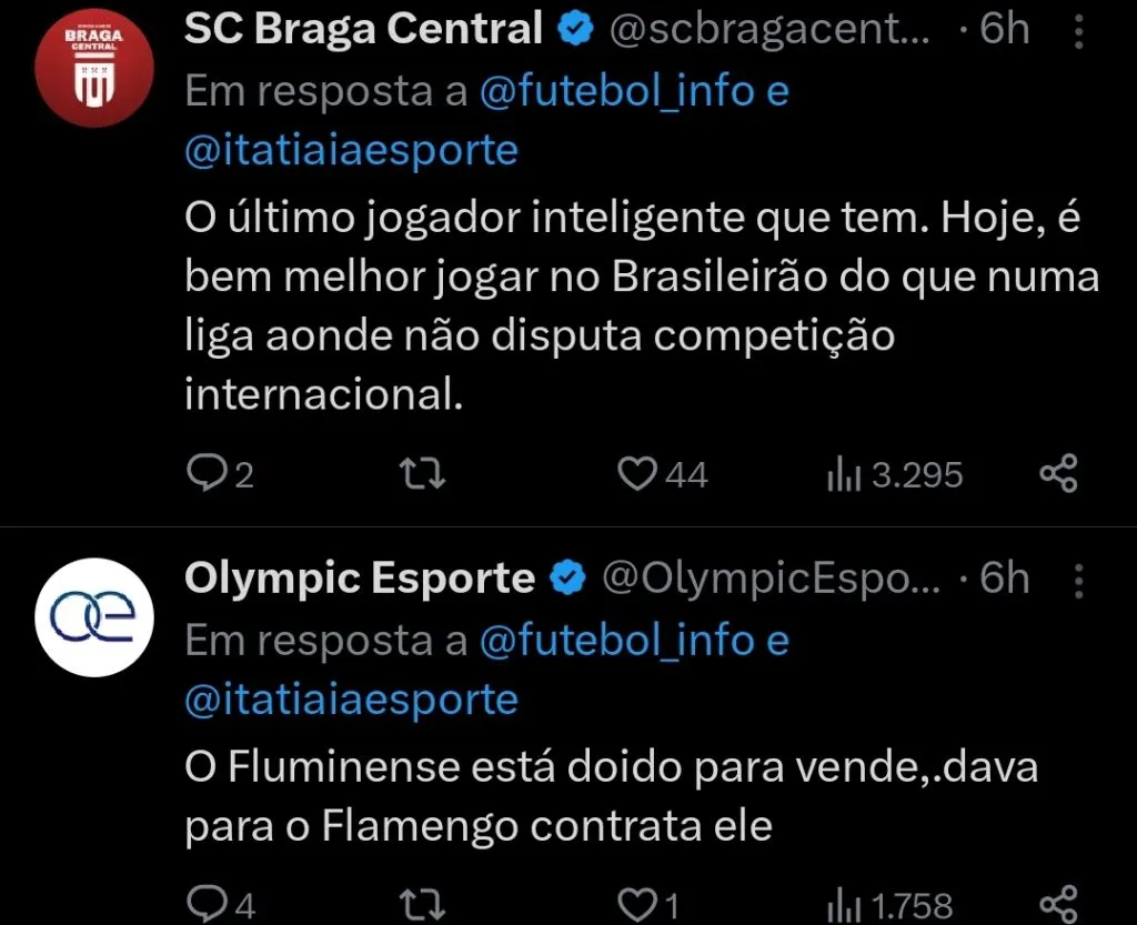Repercussão via Twitter