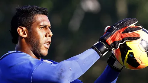 Goleiro Aranha nos tempos de Santos. Foto: Ricardo Saibun/AGIF