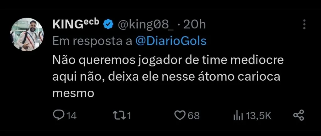 Repercussão via Twitter