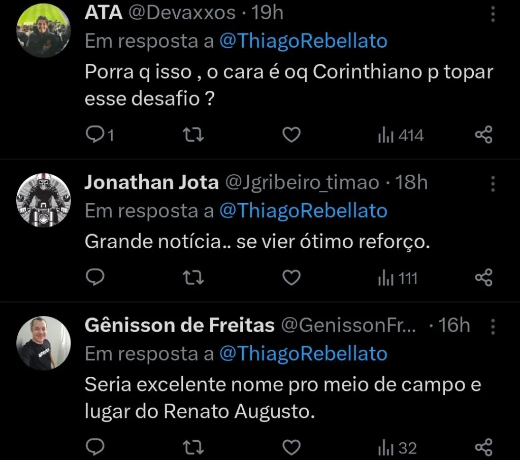 Repercussão via Twitter