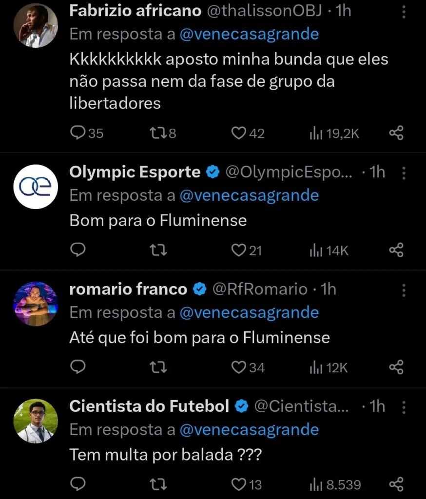 Repercussão via Twitter