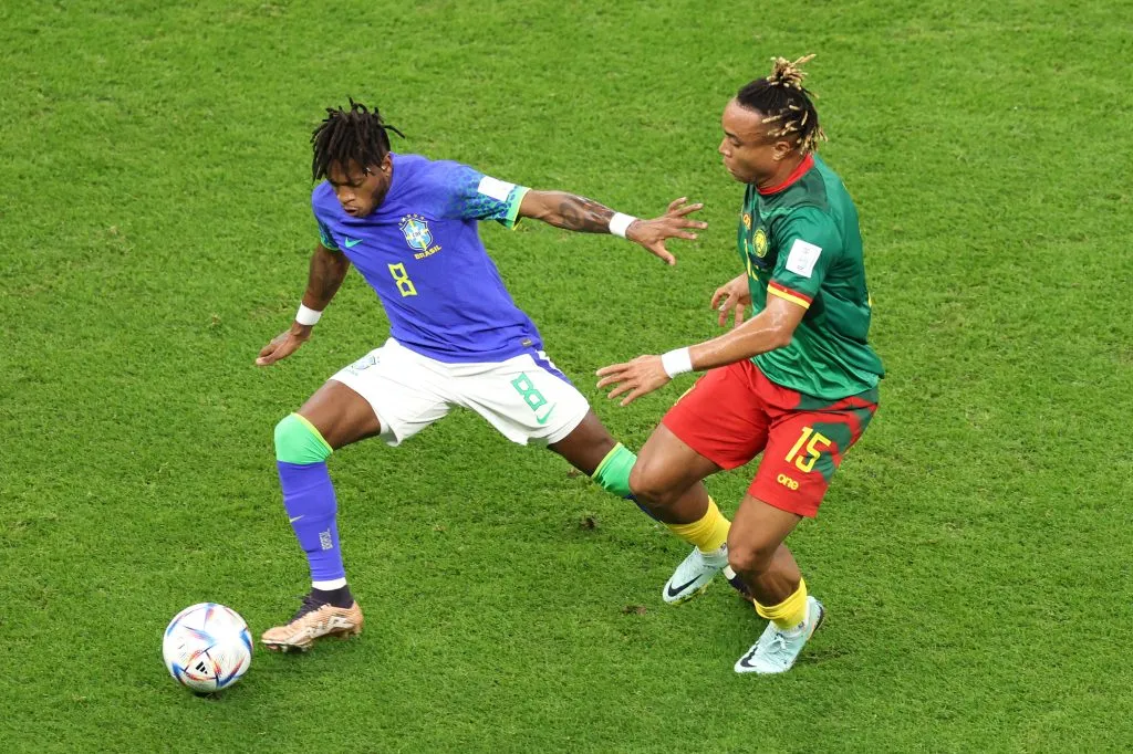 Fred durante a Copa do Mundo de 2022. (Photo by Tim Nwachukwu/Getty Images)
