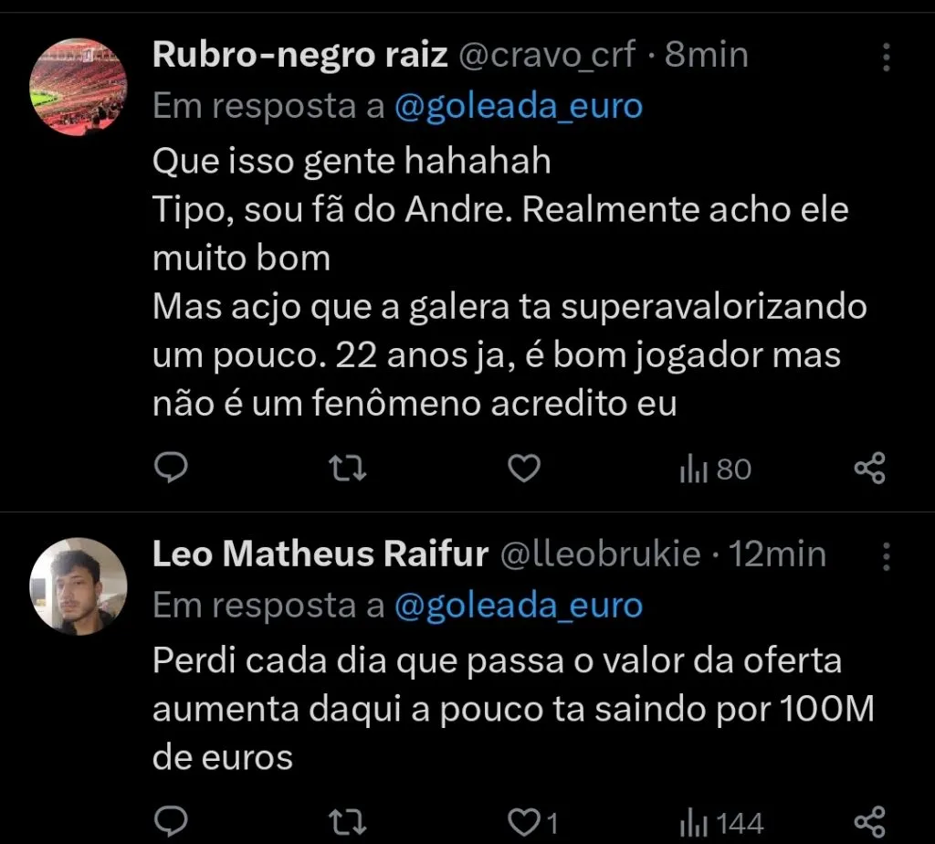 Repercussão via Twitter