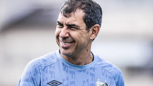 Fábio carille, técnico do santos. foto: Raul Baretta/ Santos FC.