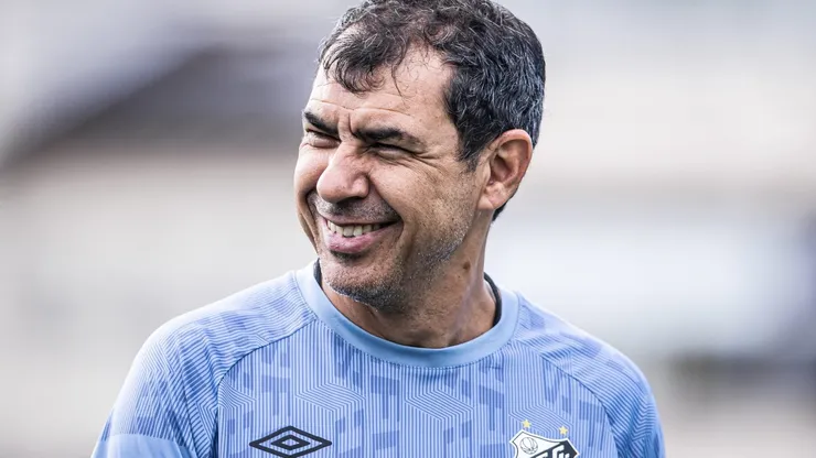 Fábio carille, técnico do santos. foto: Raul Baretta/ Santos FC.