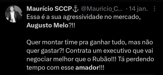 Repercussão via Twitter