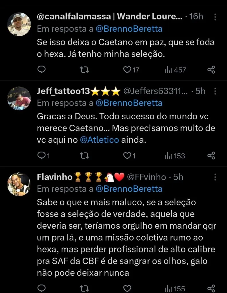 Repercussão via Twitter