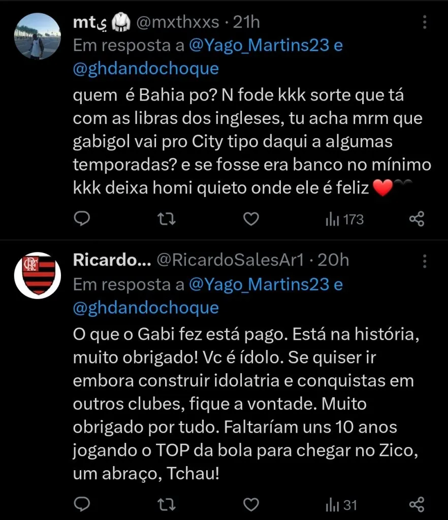 Repercussão via Twitter