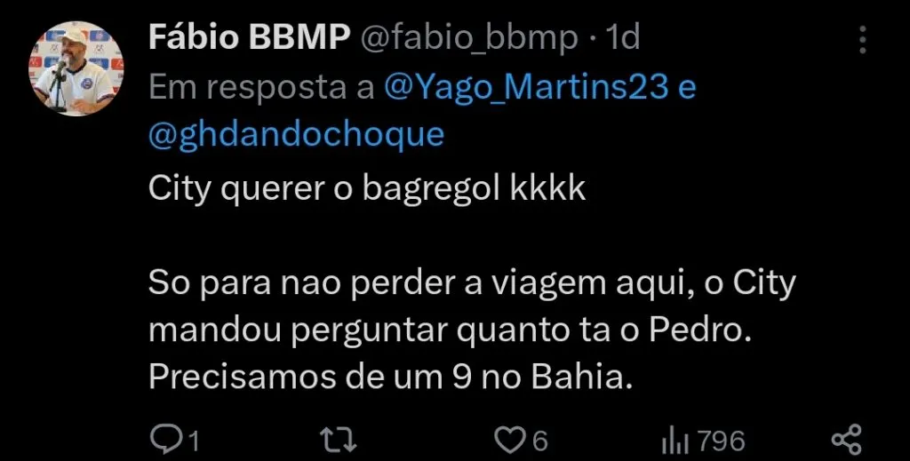 Repercussão via Twitter