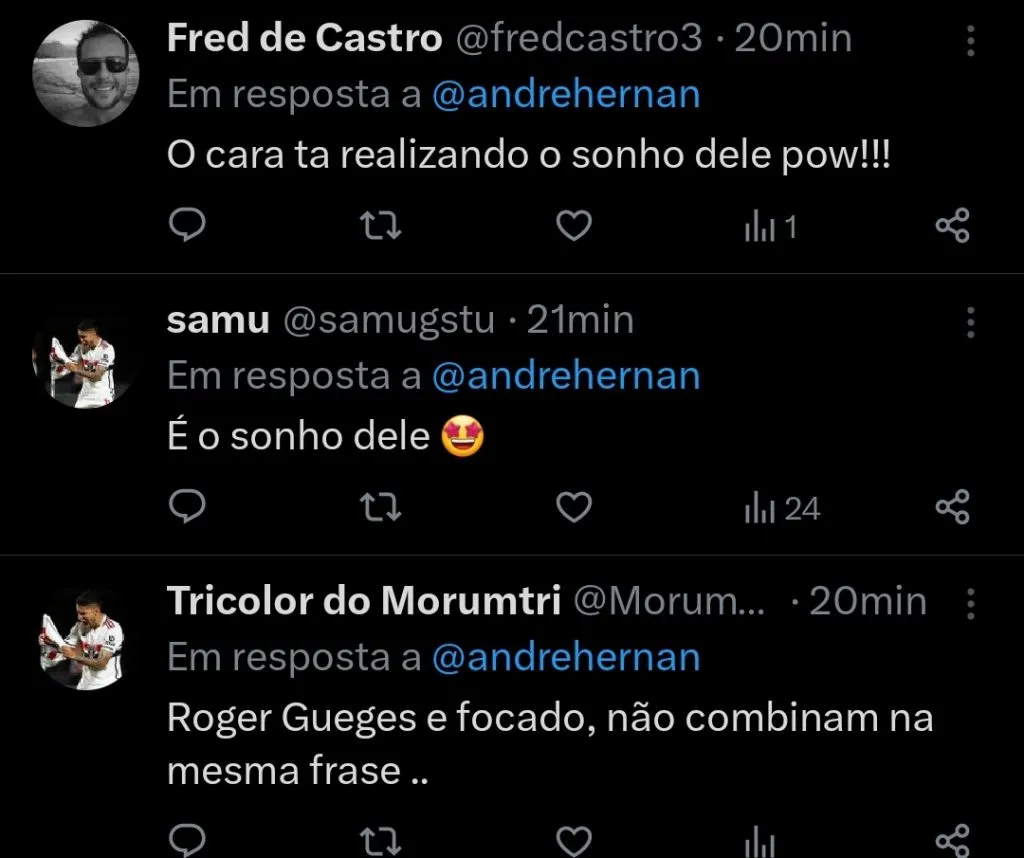 Repercussão via Twitter