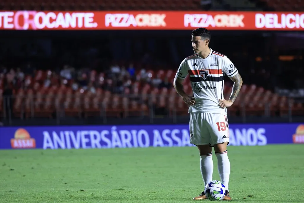 James Rodríguez em ação pelo São Paulo. Foto: Marcello Zambrana/AGIF