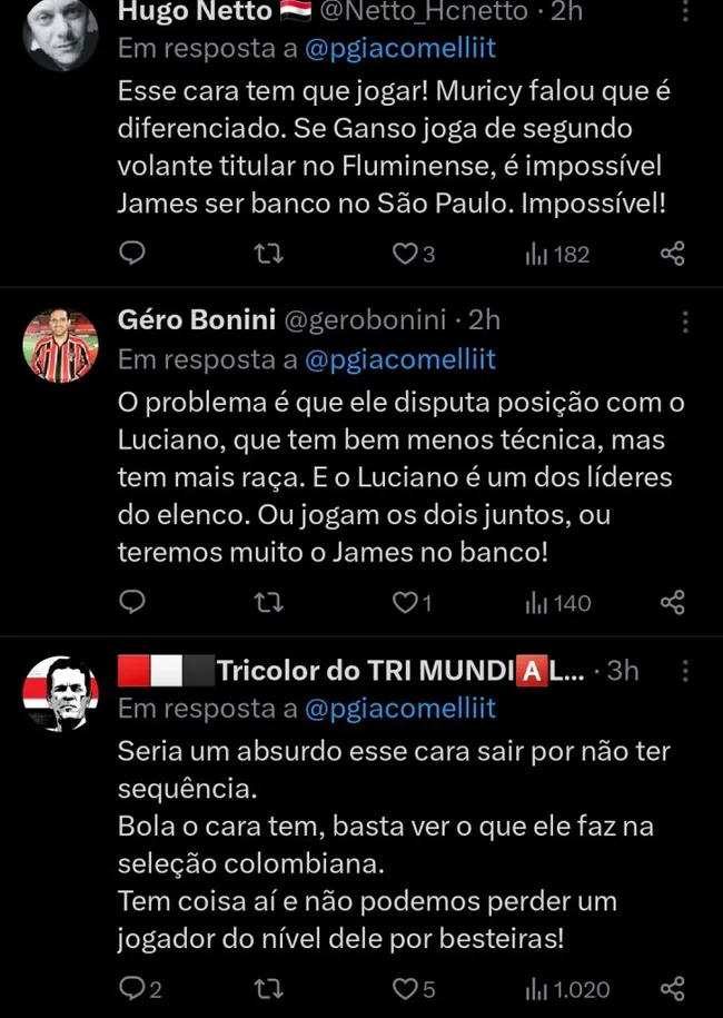 Repercussão via Twitter