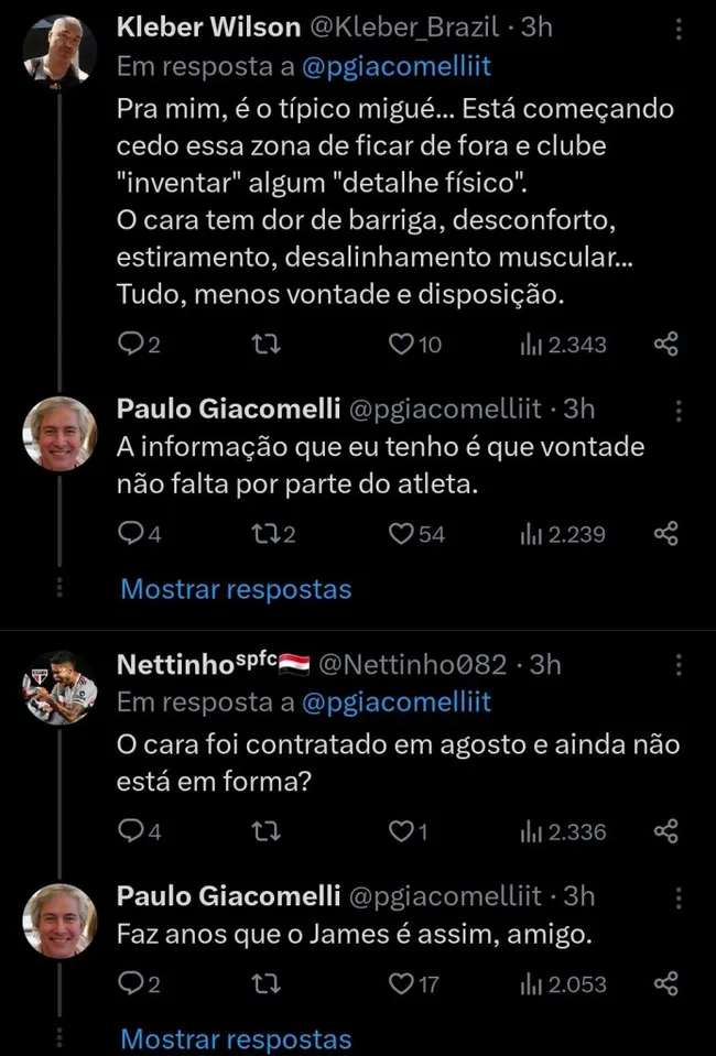Repercussão via Twitter