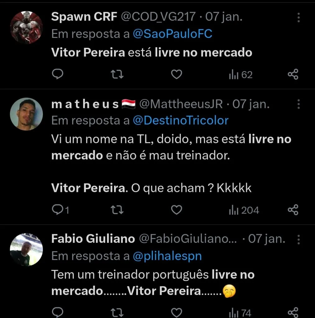 Repercussão via Twitter
