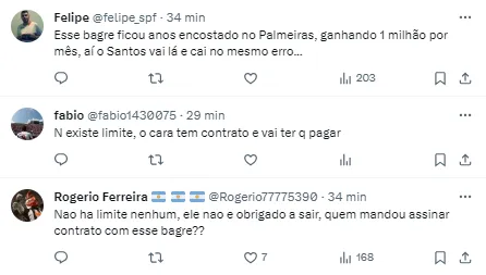 Torcida do Santos fica revoltada com Lucas Lima
