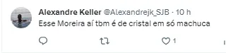 Torcida do São Paulo comenta sobre Moreira
